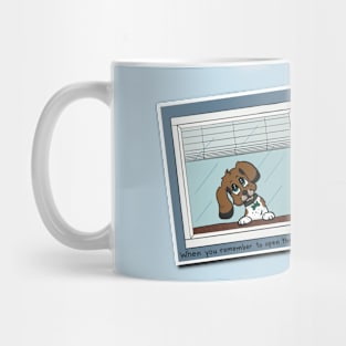 Funny Dog Comic Mug